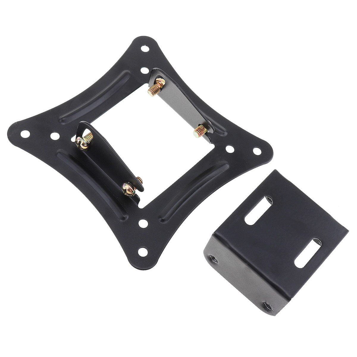 1 Pc Universele Tv Muurbeugel Vaste Flat Panel Tv Frame Ondersteuning 15 ° Tilt Fit Voor 14-26 Inch Led Schermen Monitoren