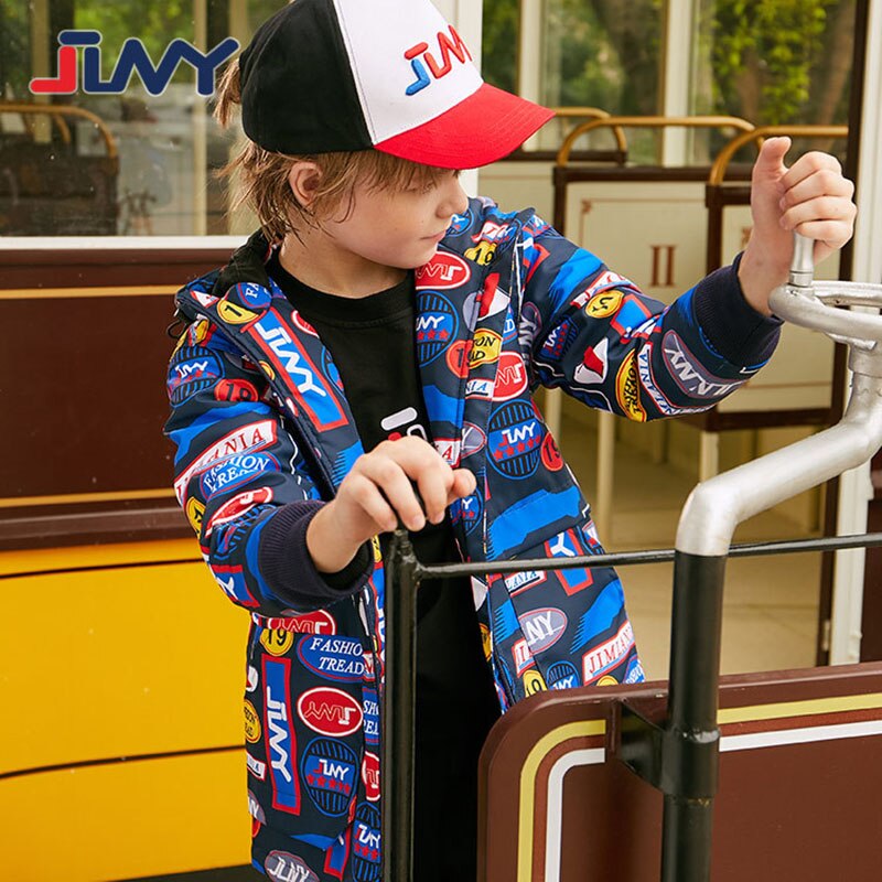 Crianças moda cor esportes grosso quente blusão casaco inverno menino com capuz longo algodão-acolchoado parka jaquetas crianças outerwear topos