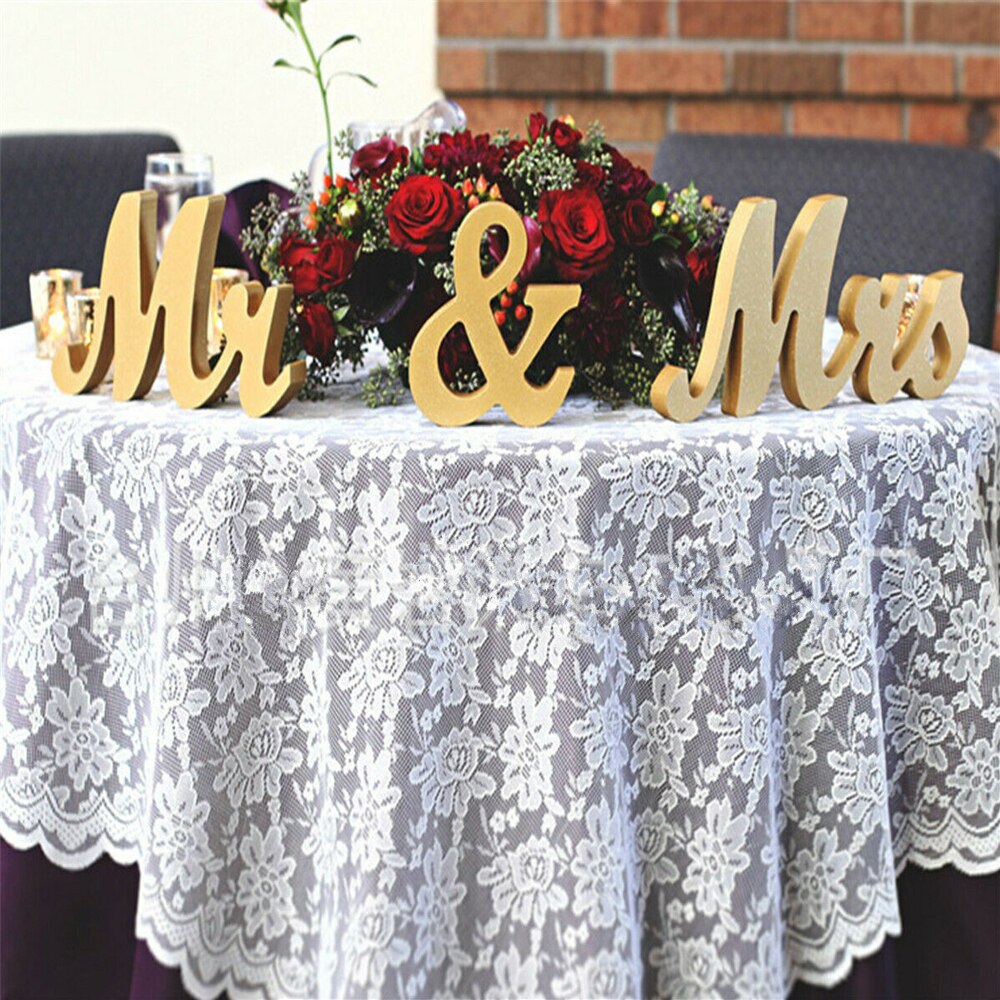 Panneaux de mariage en bois or MR &amp; MRS, 3 pièces/ensemble, lettres de mariage, chiffres de Table, accessoires de Photo de décoration, arrière-plan