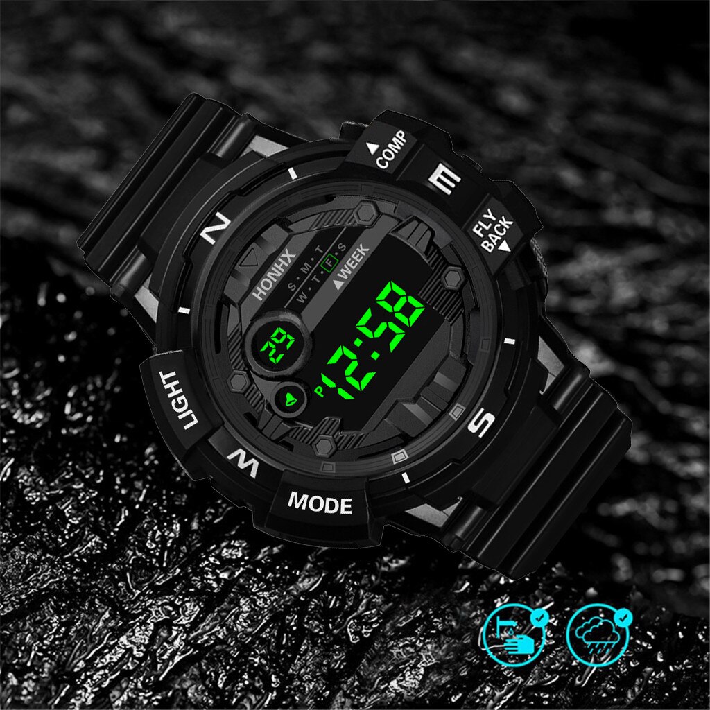 Horloges Luxe Heren Horloges Digitale Led Horloge Datum Sport Horloge Mannen Outdoor Elektronische Horloge Relogio Masculino