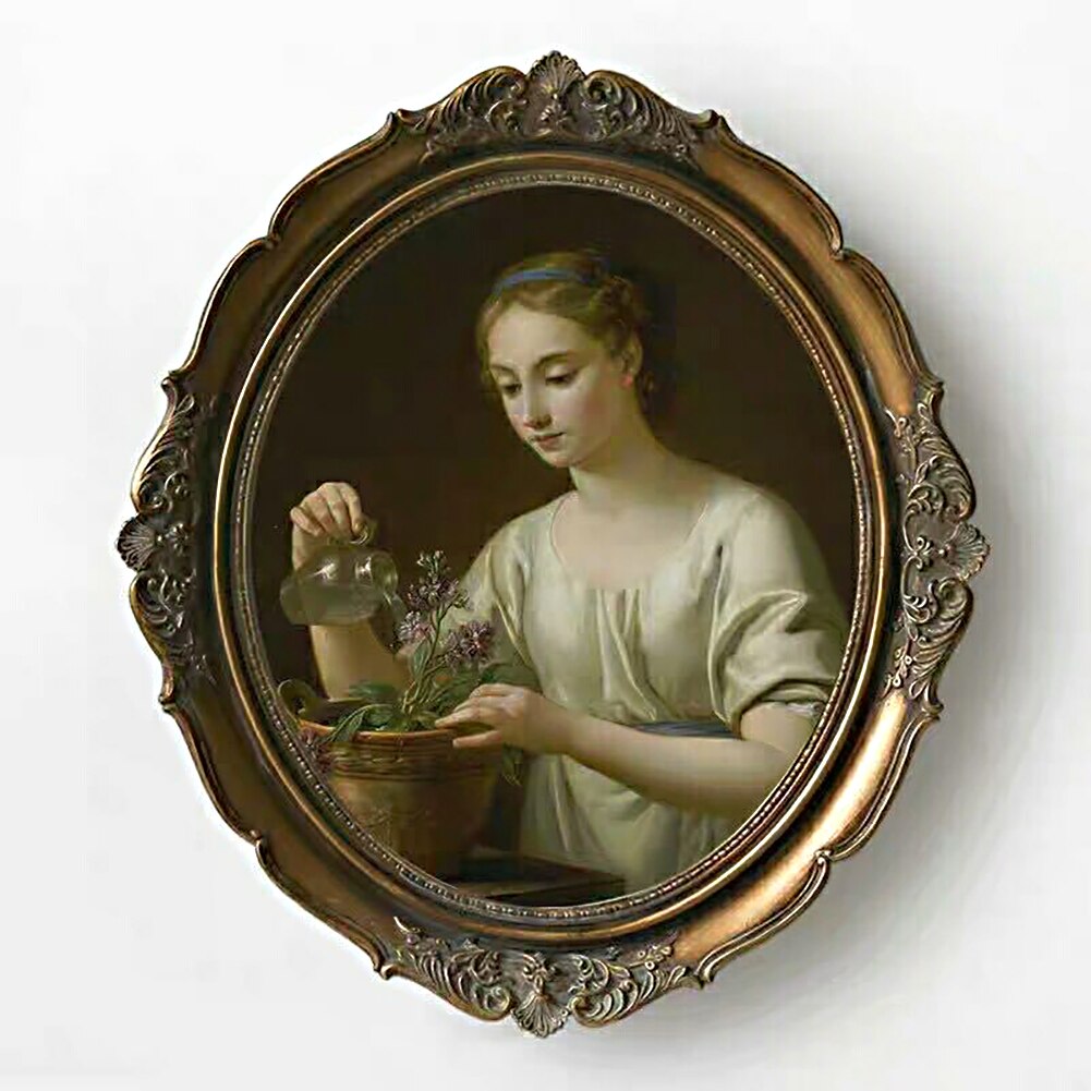 6/7inch Photo Frame European Style Picture Frame Rectangular Luxury Antique Photo Frame Home Decoration Marcos De Fotos De Pared