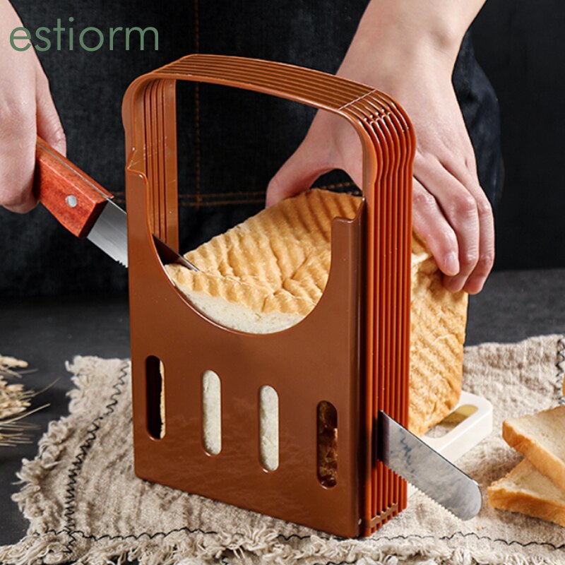 Brood Slicer, Verstelbare Brood/Loaf Cutter,Bagel Toast Slicer Met 4 Diktes, Brood Snijmachine, bakken Tools Voor Brood