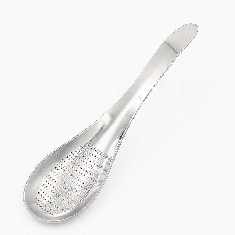 Stainless Steel Lemon Zester Mixer Ginger Grater Wasabi Garlic Grinding Portable Tools Cheese Grater Mixing Spoon BS