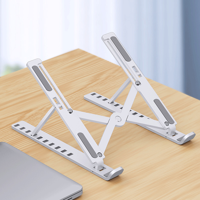 Foldable Laptop Stand Adjustable Portable Notebook Bracket Support Base Aluminum Alloy Holder For Macbook Laptop PC: green