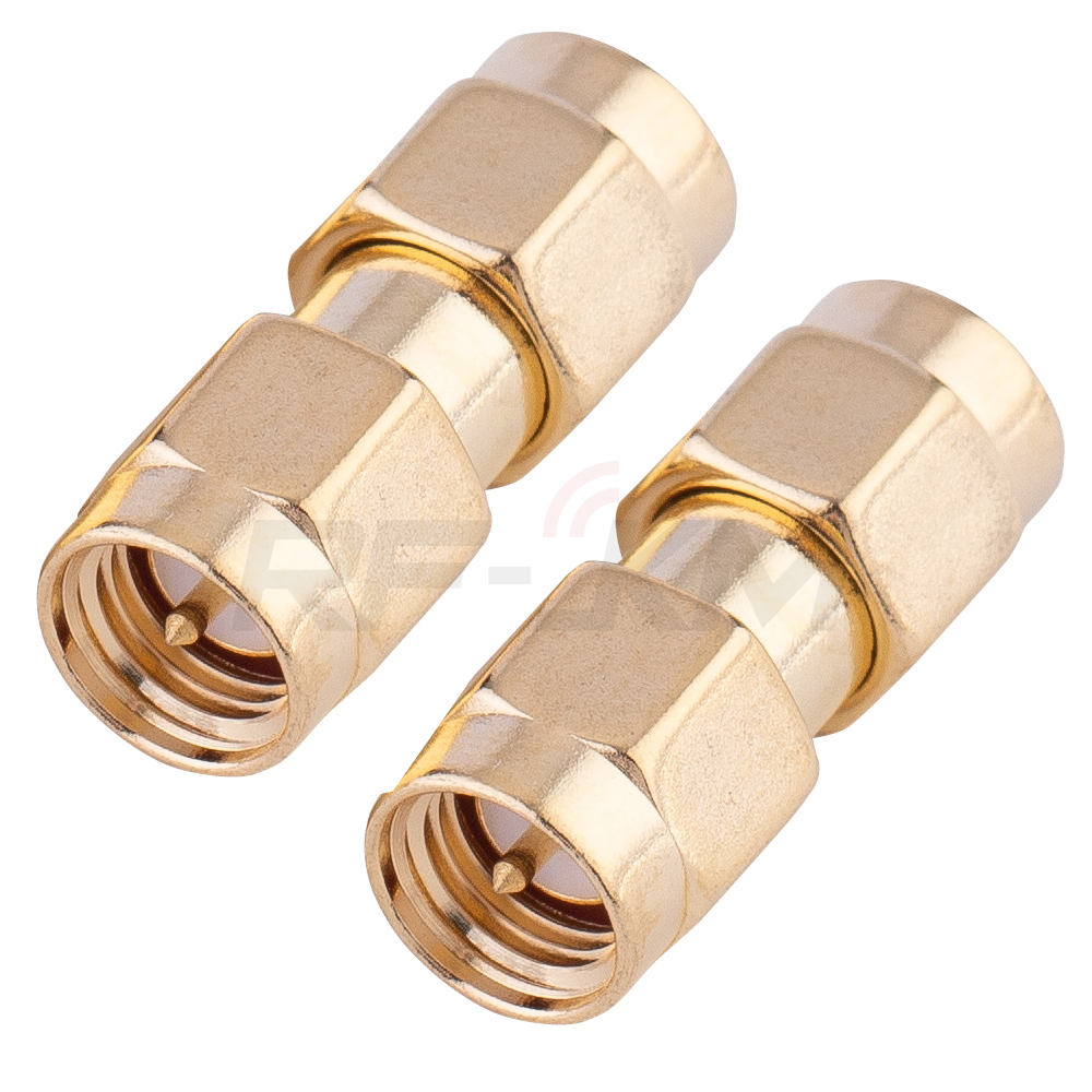 1Pcs Connector Adapter Rp Sma Stekker Naar Sma Stekker Rf Coaxiale Converter Straight: Army Green