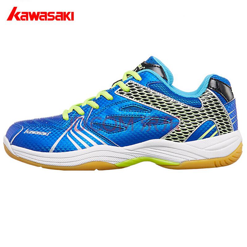 Kawasaki-Zapatillas profesionales de bádminton, calzado deportivo antideslizante de caucho resistente al desgaste para K-071: K071 blue / 38