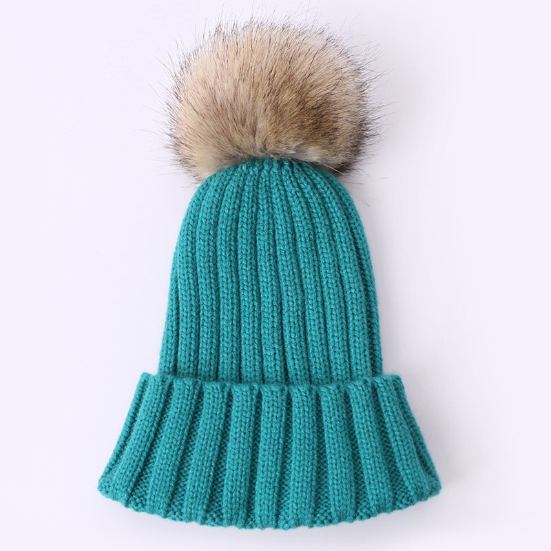 Bonnet en fausse fourrure pour fille, Style, à la , hiver, printemps,: C