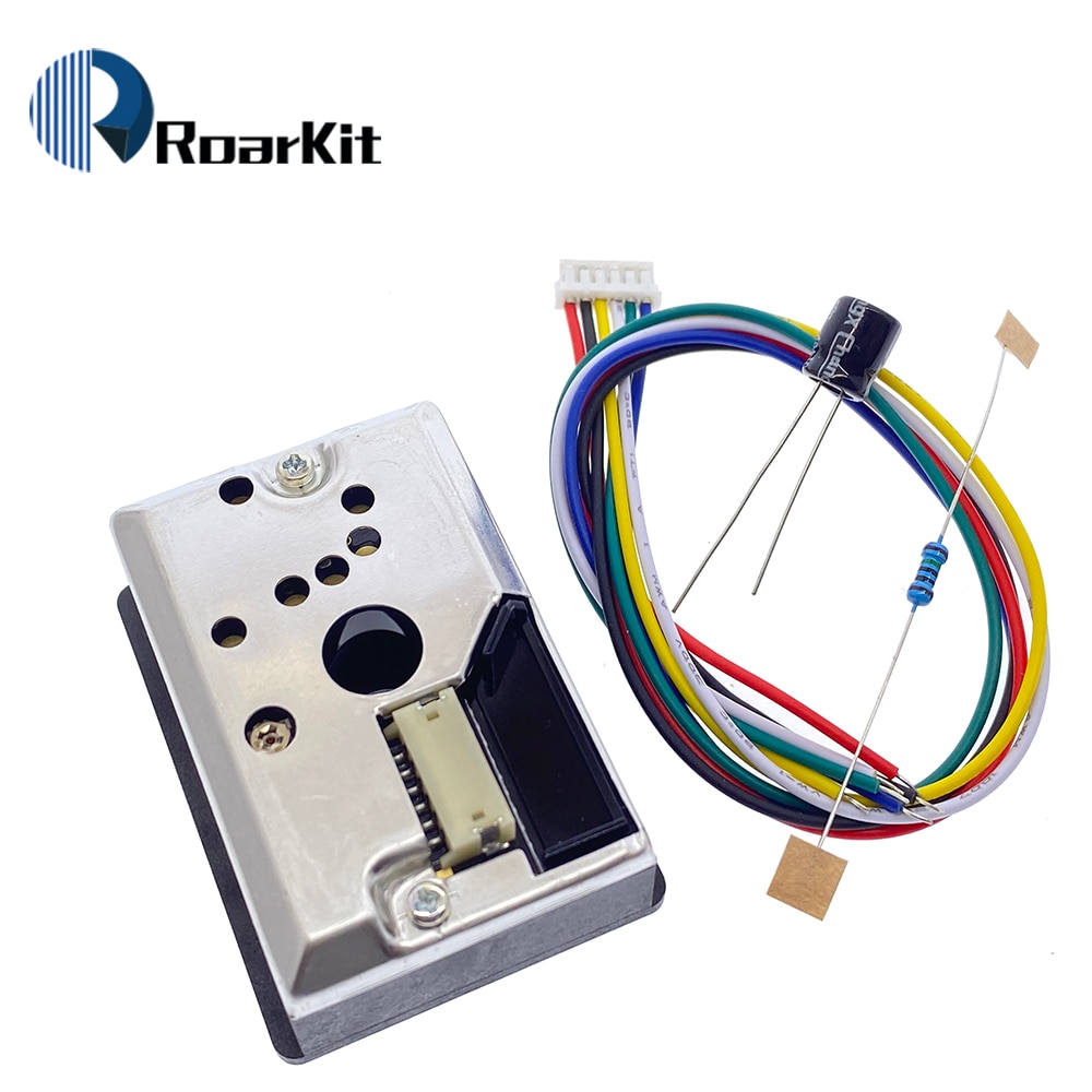GP2Y1014AU0F Compact Optical Dust Sensor Compatible GP2Y1010AU0F GP2Y1010AUOF Smoke Particle Sensor With Cable