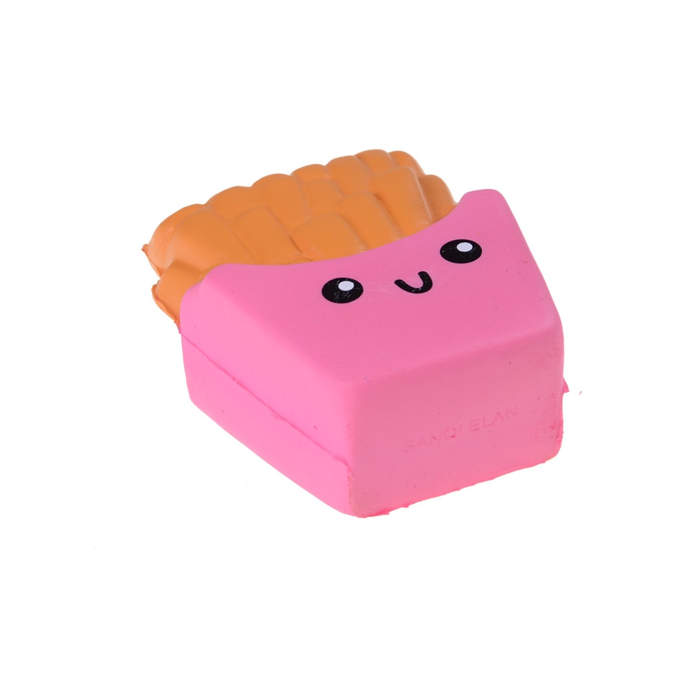 1 sztuk gniotki landara frytki elastyczne PU naprężenie ulga antystresowe zabawki robić ściskania pachnące szturchać to Squish to pocierać to prezent