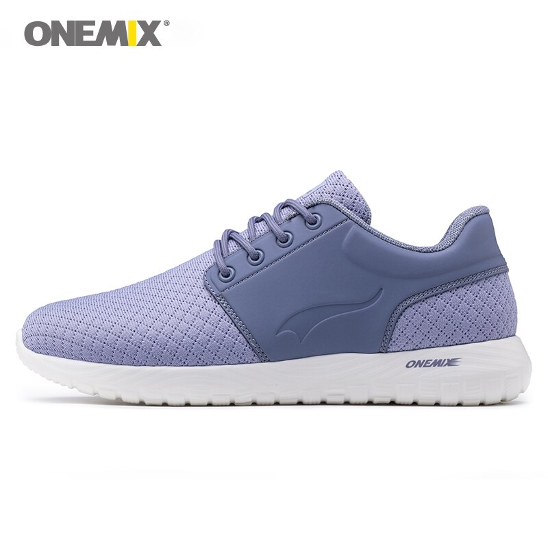 Onemix-Zapatillas de correr para hombre, zapatillas deportivas de malla transpirable, ligeras, con amortiguación DMX, para caminar al aire libre, novedad: gray / 7