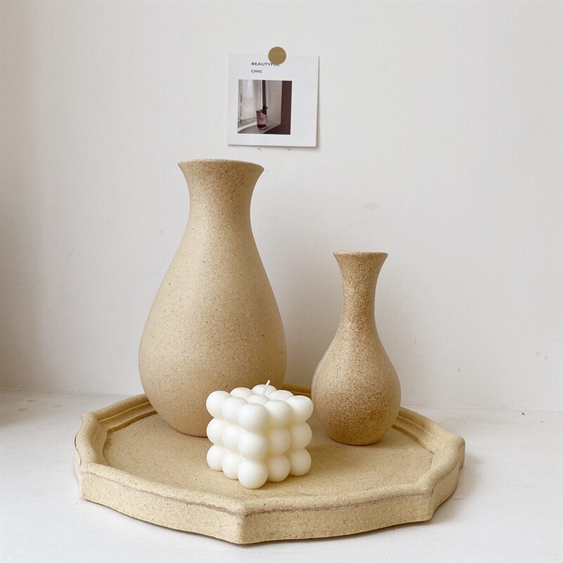 Ins træ miljøvenlig vase blomsterarrangement flaske desktop dekorative vaser enkle praktiske bordpynt boligindretning