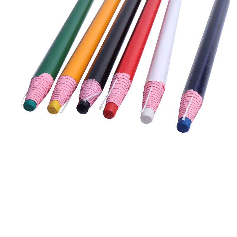 6Pcs Potlood Naaien Krijt Tijdelijke Stof Marker Pen Kleermaker Krijt Voor Glas Kledingstuk Meubels Leer Stof Craft Diy