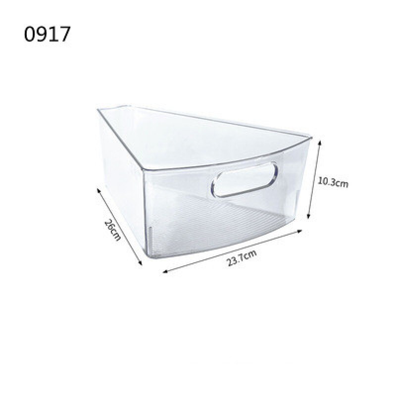 Refrigerator Organizer Bins Refrigerator Drawer Organizer Transparent Fridge Storage Bin Clear Plastic Pantry Food Storage Rack: 0917