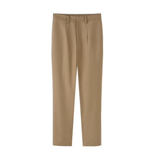 Khaki naisten housupuvut kaksirivinen bleiseri takki & korkeavyötäröinen housut vintage 2 kpl setti ol tyylinen työpuku: Vain housut / Xs
