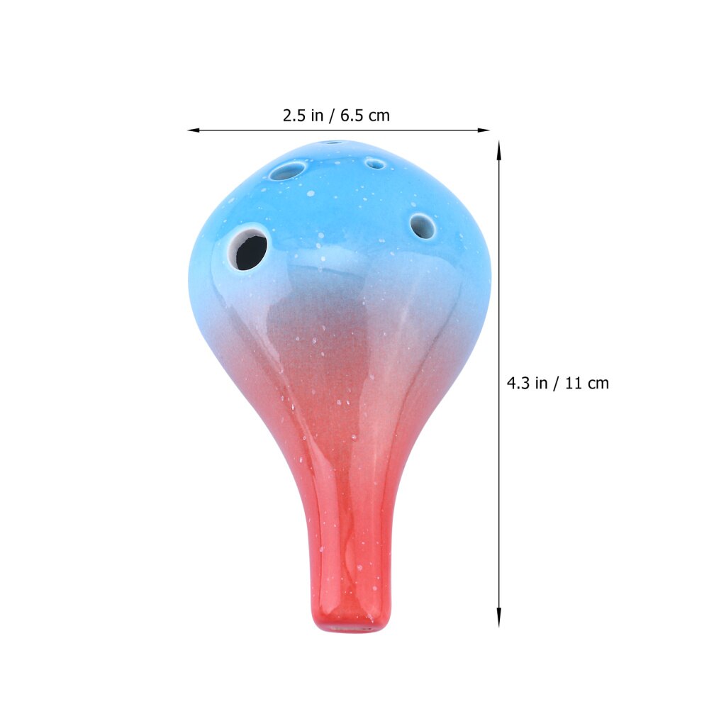 1 bouteille Style Ocarina Premium pratique grand 6 trous Ocarina Instrument de musique en céramique Ocarina pour débutants