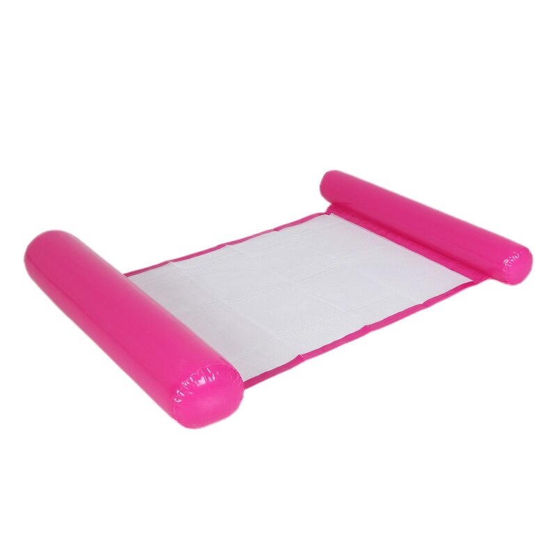 Letto gonfiabile pieghevole del galleggiante dell&#39;acqua della piscina del materasso gonfiabile di estate con le zecche gonfiabili dello stagno dell&#39;amaca dell&#39;acqua del gonfiatore: Rose Red