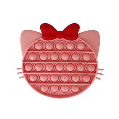 Fragola Push Bubble Fidget giocattoli giocattolo Antistress per adulti PopIt Antistress morbido Squishy regalo Antistress scatola regalo Antistress: cat