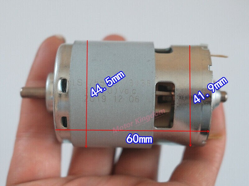 Motor eléctrico de gran potencia para taladro eléctrico, herramienta de destornillador de alta velocidad, RS-755VC, CC de 12V-20V, 18V, 16500RPM, LS-755