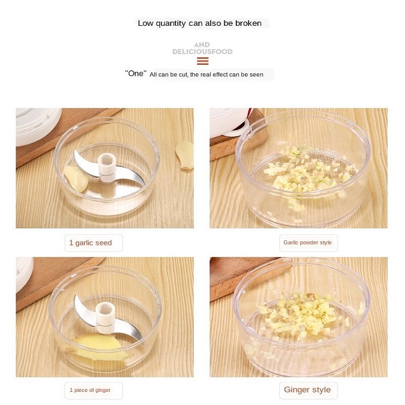 Powerful Meat Grinder Hand-power Food Chopper Mincer Mixer Blender to Chop Meat Fruit Vegetable Nuts Herbs