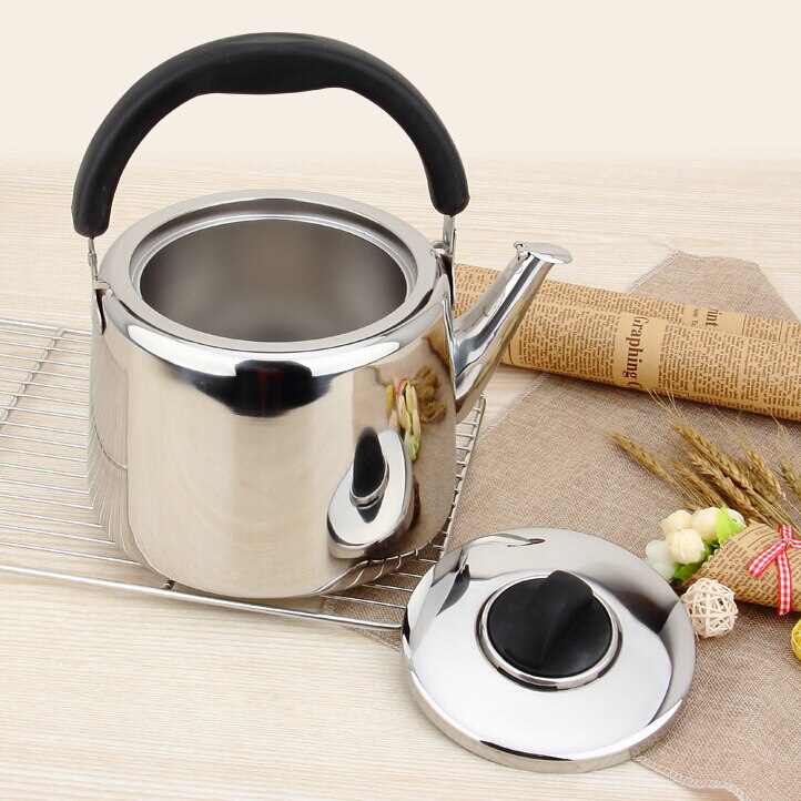 Théière en acier inoxydable, bouilloire épaisse à siffler, cuisinière à gaz à induction, bouilloire à eau domestique générale, faire du son