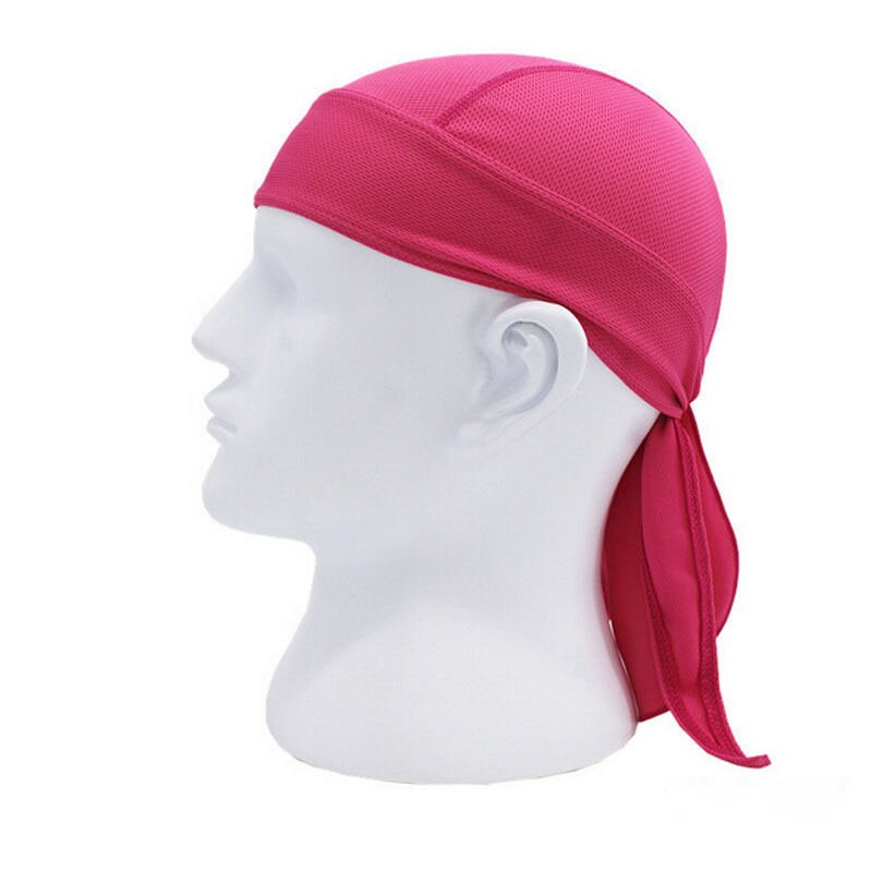Ademend Multifunctionele Mannen Fiets Hoofdband Fietsen Bandana Piraat Hoofd Sjaal Running Riding Hoed Kap Hoofdband: Rose Red