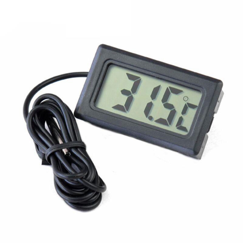 Electronic Aquarium Thermometer Waterproof LCD Digital Outdoor Temperature Measure Probe Aquatic Tool Fish Tank Accessories: Default Title
