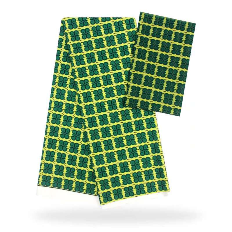 Ankara African Wax Prints Fabric Nigerian Satin Wax Fabrics 5 Yards Imitate Slik Fabric For Dress SM30