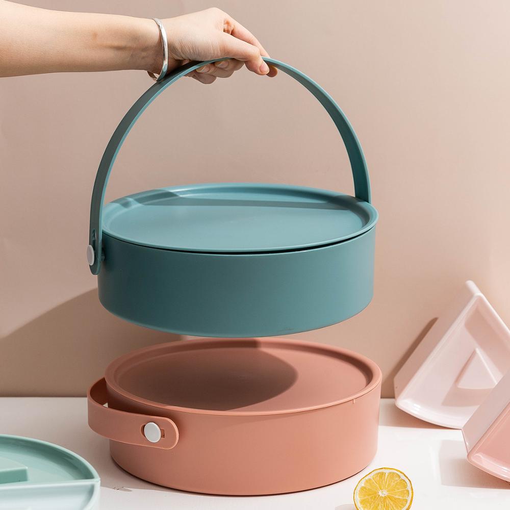 Mdzf matte fest snacks skuff nøtter godteri arrangør lagring matbit bærbar container frukt tallerken boks stue kaffebord tallerken