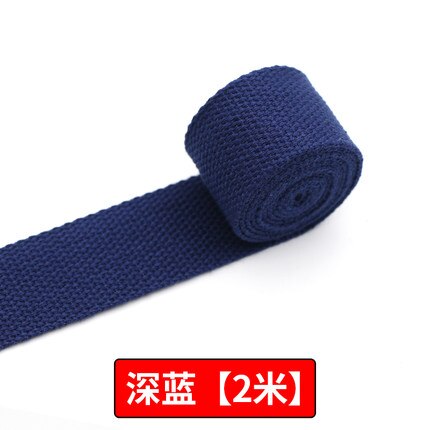 20mm 2 Meter Baumwolle Gurtband Bunte Band Rucksack Gürtel Umreifung NäHenne Gürtel DIY Tasche Zubehör: dunkel Blau