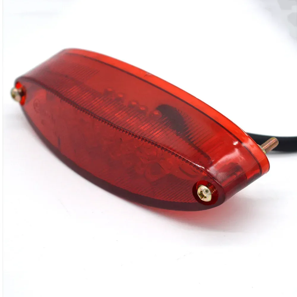 Luces traseras modificadas para motocicleta, luz de freno trasera LED de humo 12VS para ATV LTZ King Quad Runner DR DRZ 650 400 LT: Rojo