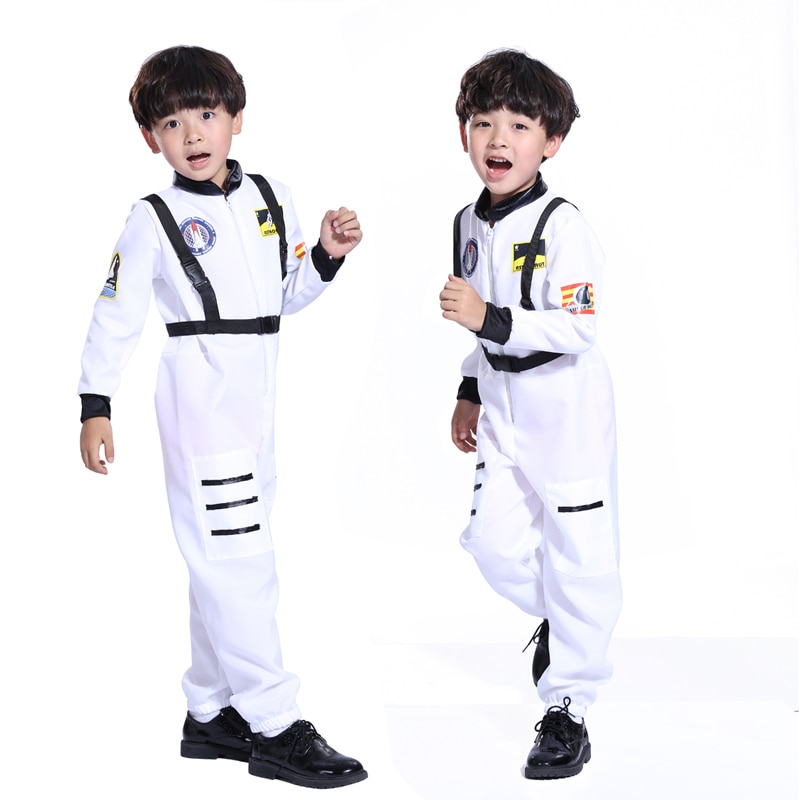 disfraz de Halloween para niños ropa de astronauta Ropa de baile máscara cosplay traje pilotos