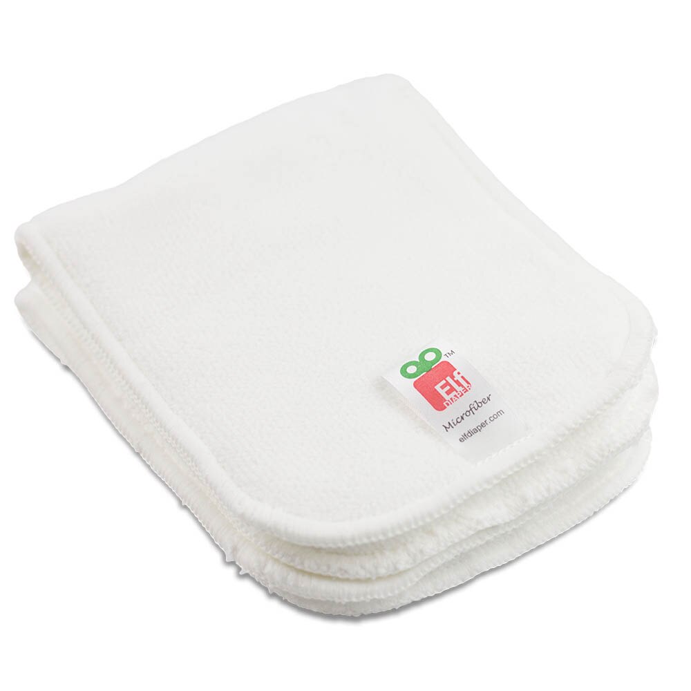 Elf-insertos de pañales reutilizables, mejor microfibra, 3 capas de absorción, accesorios de forro lavables, 6 uds.