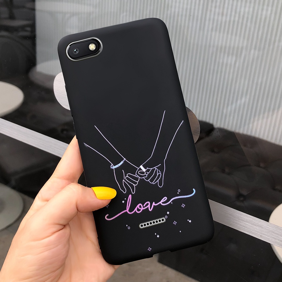 Voor Xiaomi Redmi 6A Case Cover Zachte Siliconen Kat Cactus Liefde Hart Brief Telefoon Cover Case Voor Xiomi Redmi 6A 6 EEN A6 Telefoon Funda
