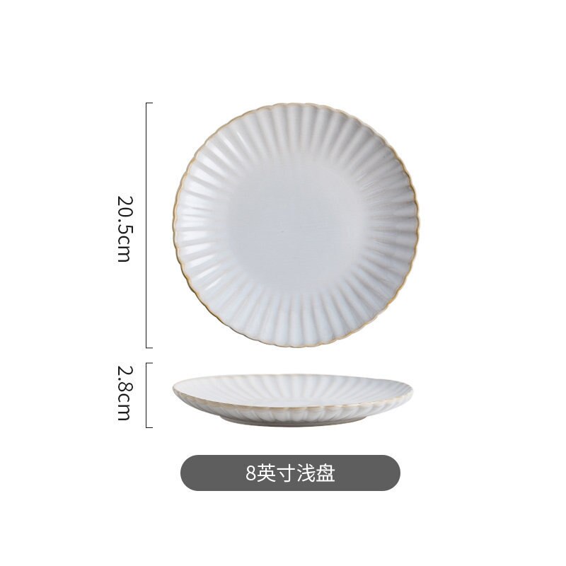 Rosenthal TAC Gropius Stripes 2.0 - Piatto Colazione/Dessert 22 Cm - Porcellana Bianca Con Righe, Lavabile In Lavastoviglie E Microonde - 5