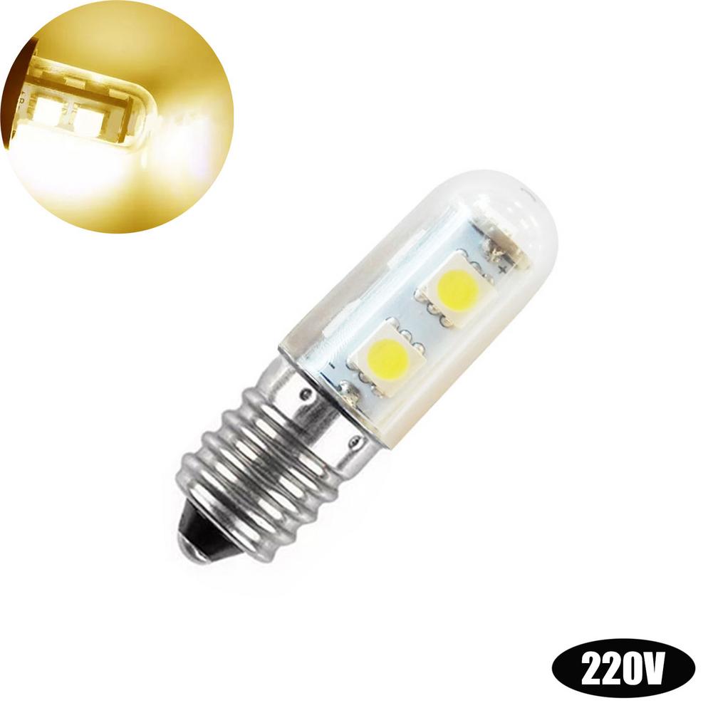 E14 Led Gloeilamp 1.5W SMD5050-Spaarlamp Warm Wit Koud Wit Voor Afzuigkap Koelkast naaimachine: 220V Warm white
