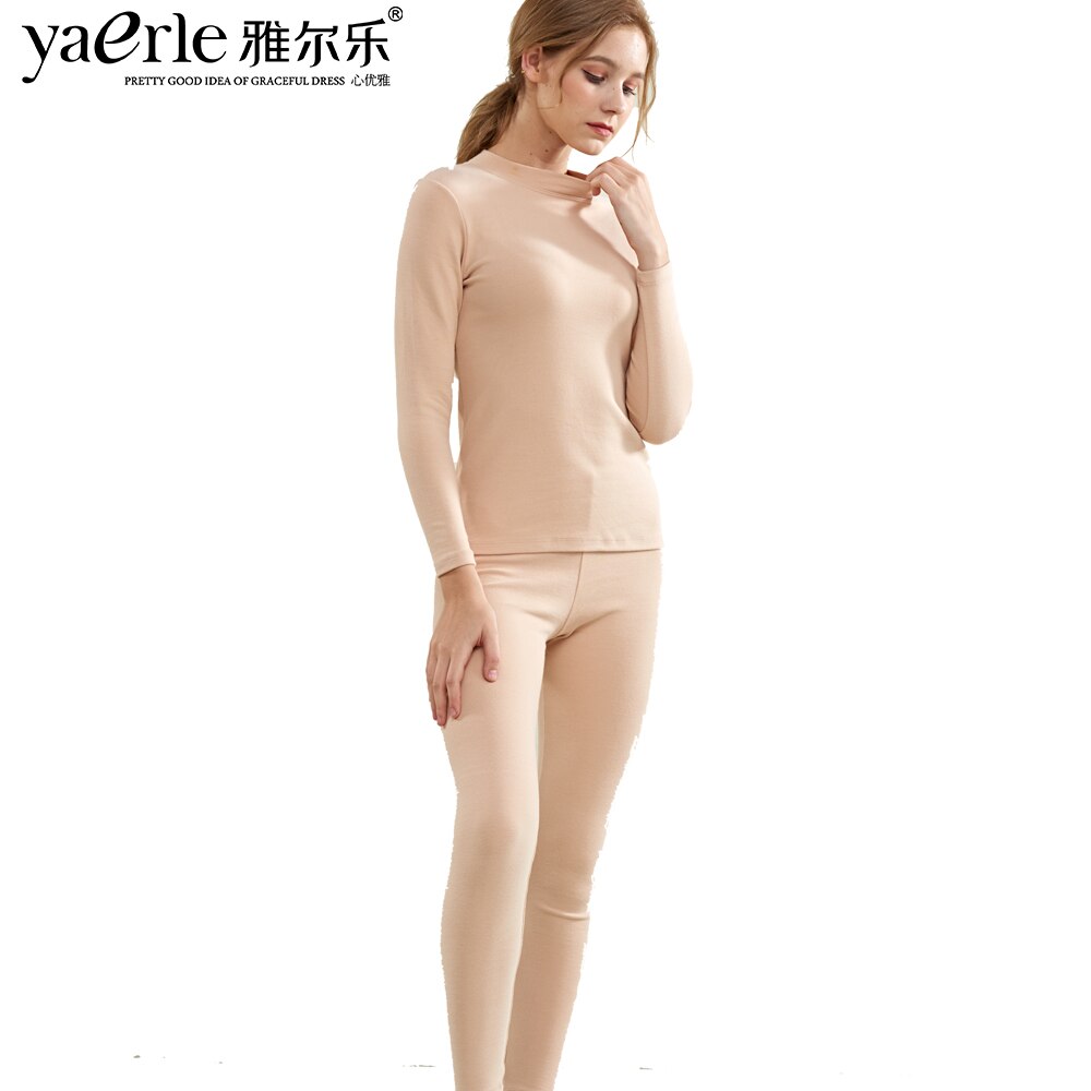 Ropa interior térmica para mujer, un conjunto de licra, algodón, grueso y peludo, camisetas interiores, pantalones, suaves y abrigados, calzoncillos largos térmicos.