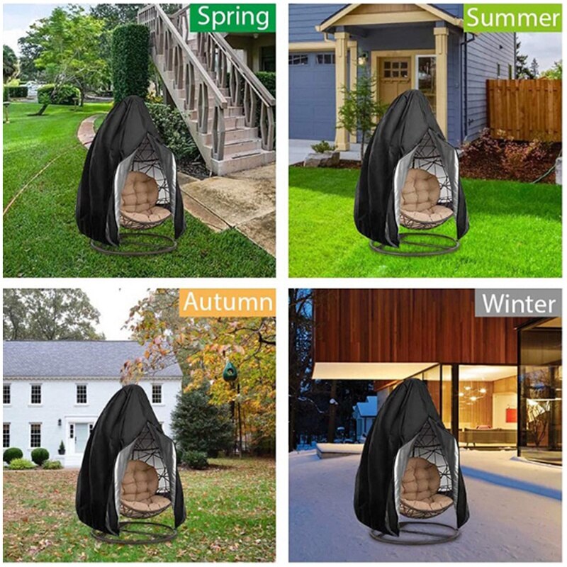 Hangende ei stoelhoes, waterdichte patio schommel, stofdichte stoelhoes voor buiten, tuin beschermhoes