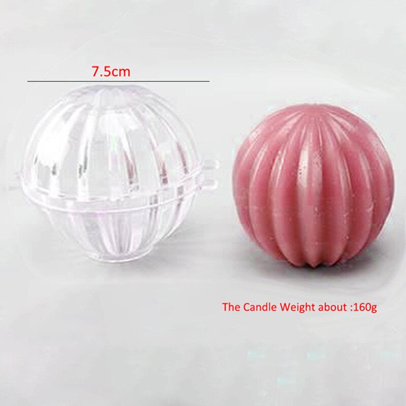 Cactus redondo vela moldes 3d forma de la Bola de acrílico vela Diy molde aromaterapia escayola casa Decortion jabón hecho a mano molde