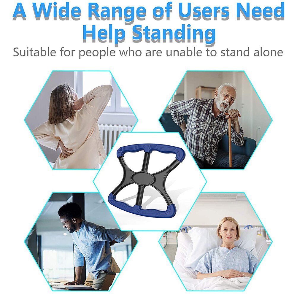 Assisted Lift Standing No-Slip Grip Tool Aid-Handicap Aid Handles Seniors Portable Relaxation Massage Tools for Elderly Disabled
