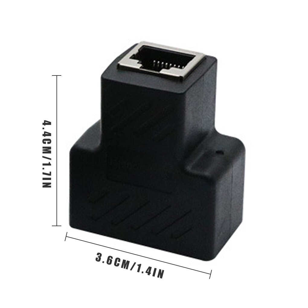 Internet Splitter Dual Port Ethernet Adapter High Speed Internet Plastic Poort Distributeur Voor Home Office: Default Title