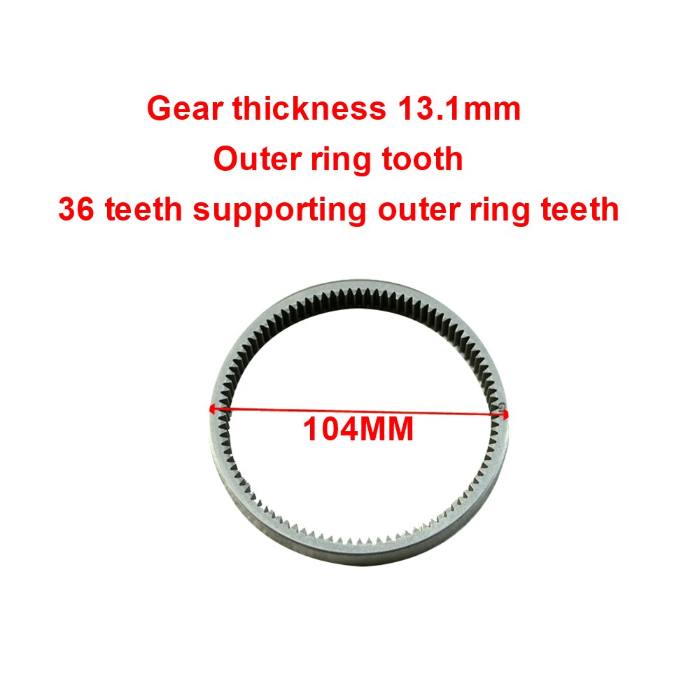 Elektrische fahrrad getriebe planeten getriebe Octagon motor getriebe generation fahren getriebe 36 zahn kupplung sonne zahn: Outer ring tooth