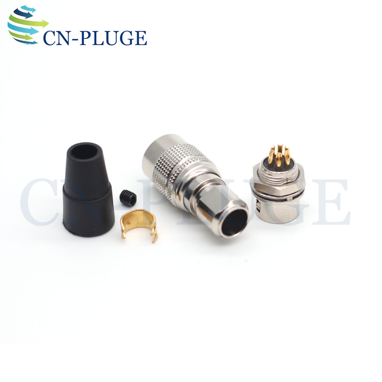 Hirose connector 6 pin, plug socket HR10A-7P-6P (73) / HR10A-7R-6S (73) industrial camera connector,
