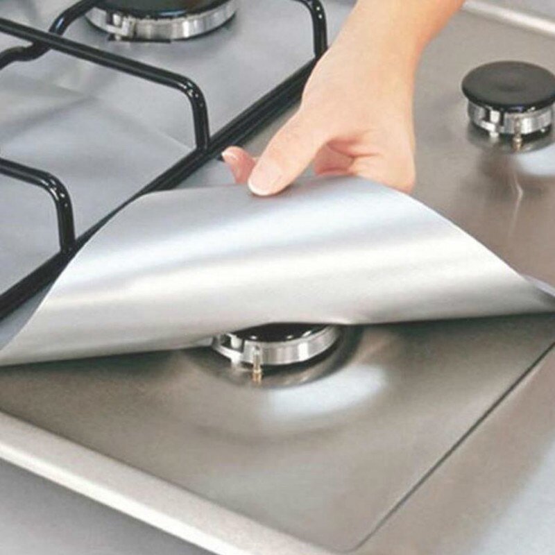 1/2/4Pc Kachel Protector Cover Liner Gasfornuis Protector Gasfornuis Kookplaat Brander Protector Keuken Accessoires mat Fornuis Cover