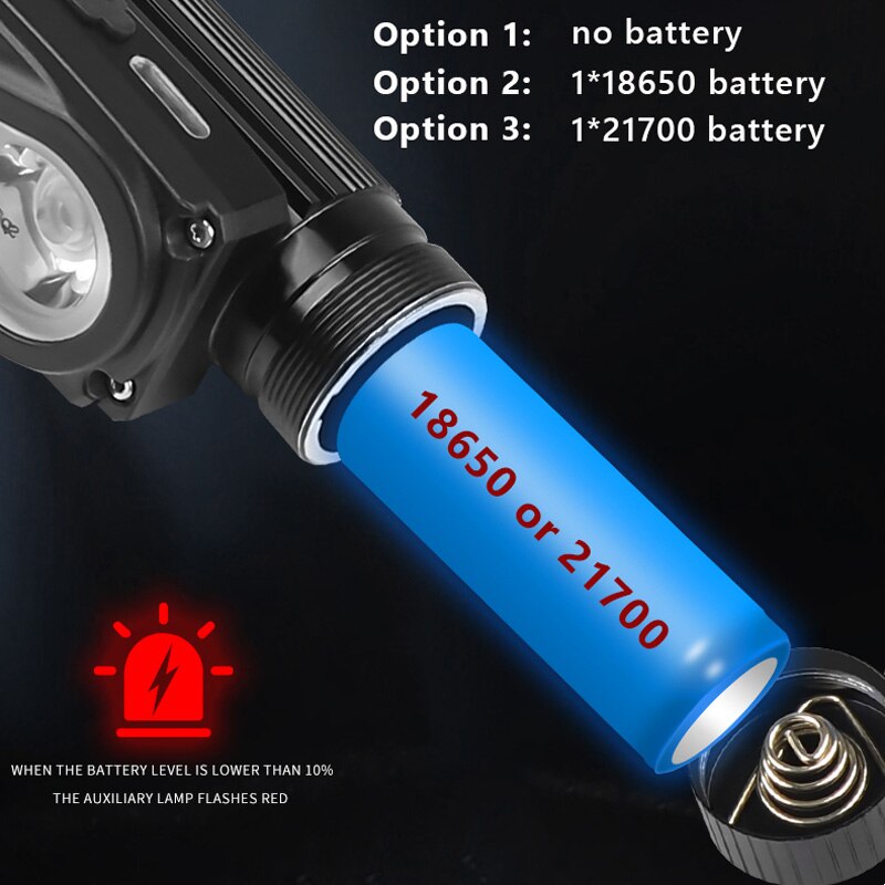 XHP50 LED Scheinwerfer Sensor Scheinwerfer Taschenlampe 18650 USB Aufladbare draussen Kopf Lampe Taschenlampe 10 Beleuchtung Modi Arbeit Licht