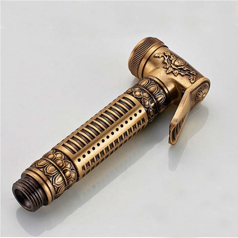 ULGKSD Bathroom Faucet Washing Machine Bidet Replacement Spout Antique Brass Wall Mounted Sprayer Nozzle