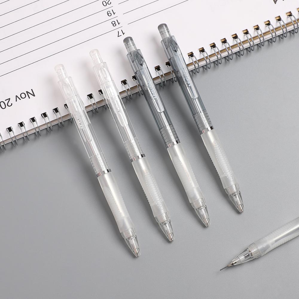 Simple Transparent Mechanical Pencil 0.5mm Random Color Drawing Mechanical Pencil Office Supplies