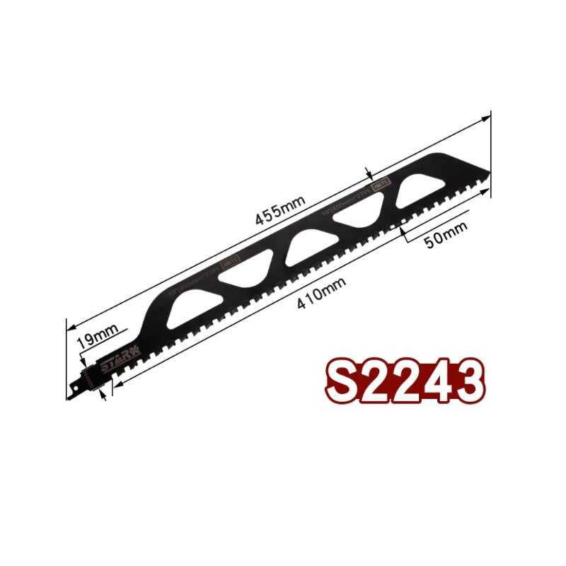 Demolition Masonry Reciprocating Saw Blade for Cutting Brick Stone Alloy Steel: Orange