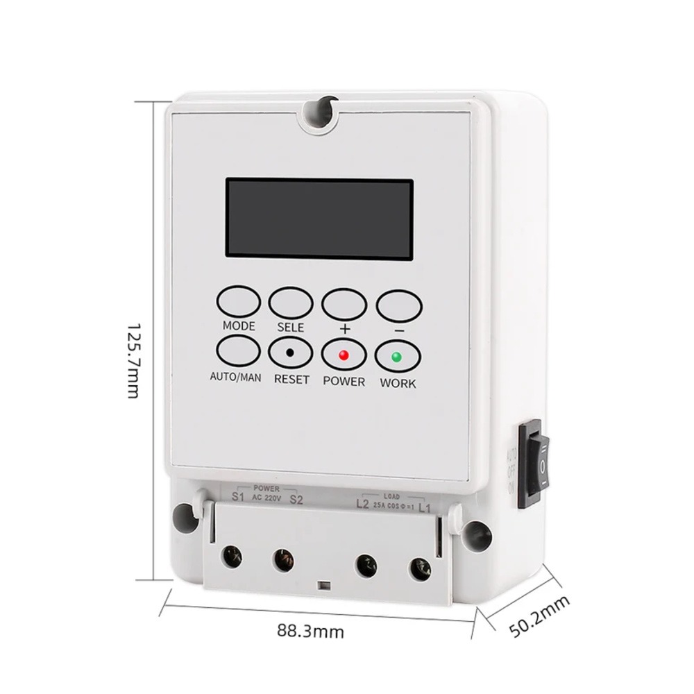 ZTY-08 Digital School Bell Timer Switch Intelligent Microcomputer Auto Bell Ring Controller AC240V 80 Groups Programmable Timer