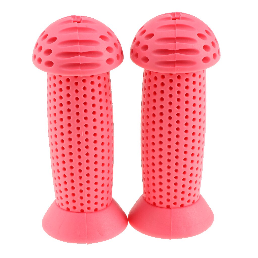 1 Pair DurableBicycle Handlebar Grip Non-Slip Rubber Bike Handle Bar Protector Covers Bicycle Parts for Kids Childs 20mm: Pink