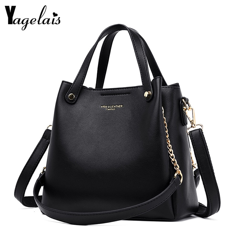 Effen kleur emmer tassen voor vrouwen luxe handtassen dames schouder crossbody messenger bag handtas